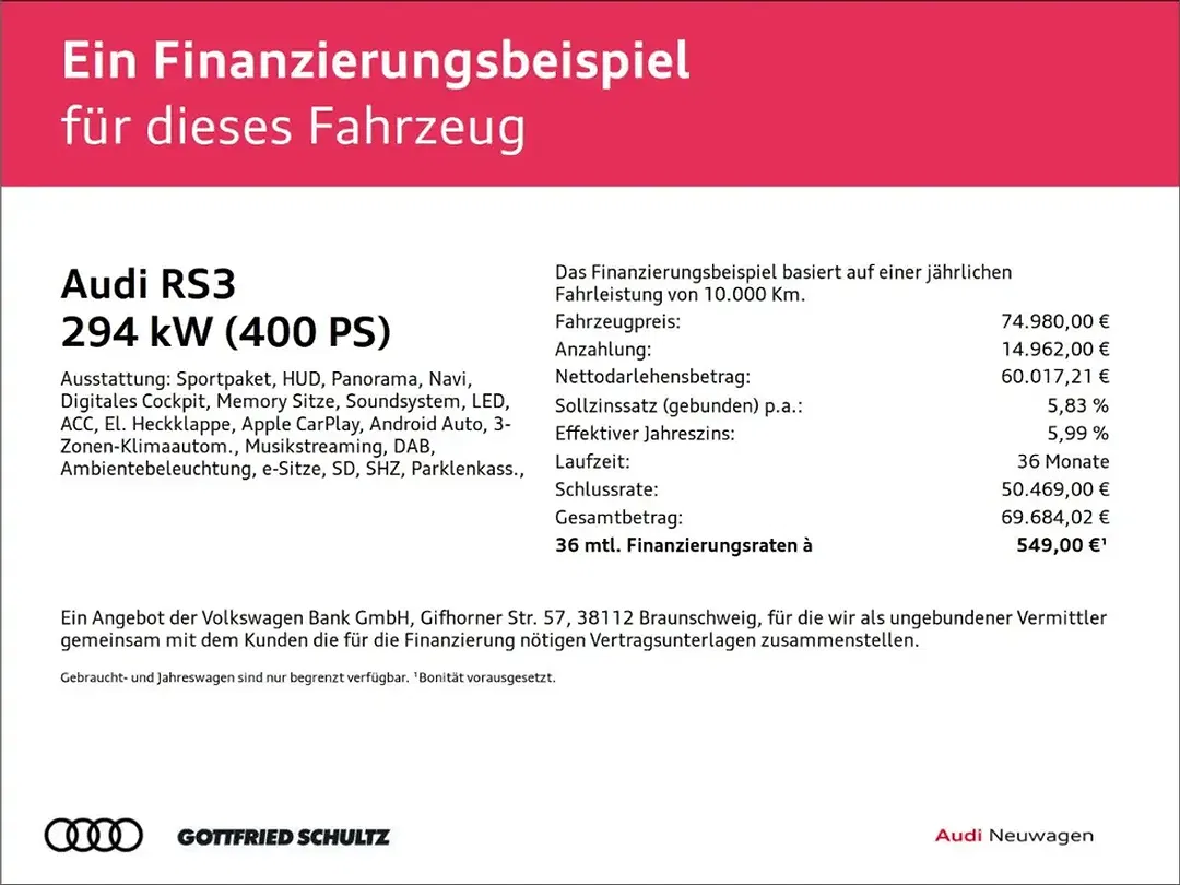 Audi RS3 S tronic quattro Sportback - foto 2